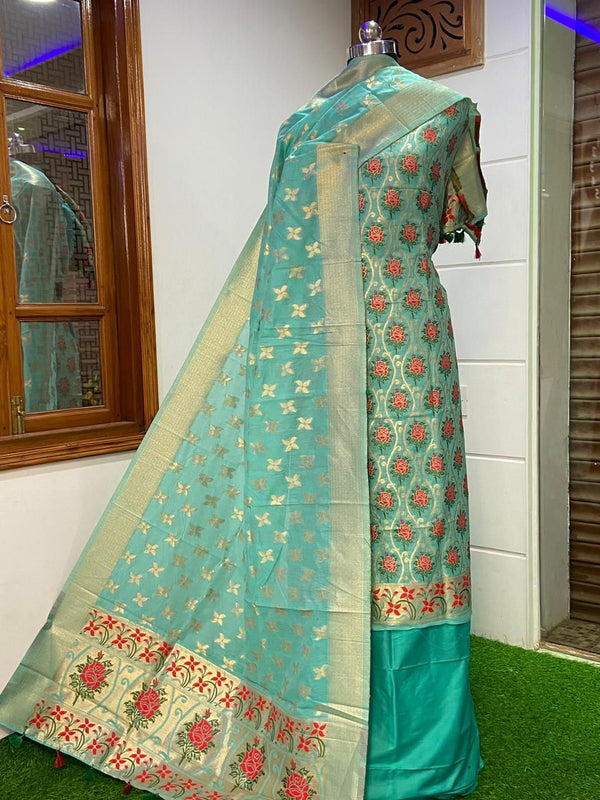 Handloom Jamdani Cotton Silk 3 Piece Suit Material | Sico | Handloom | Suit  piece - YouTube